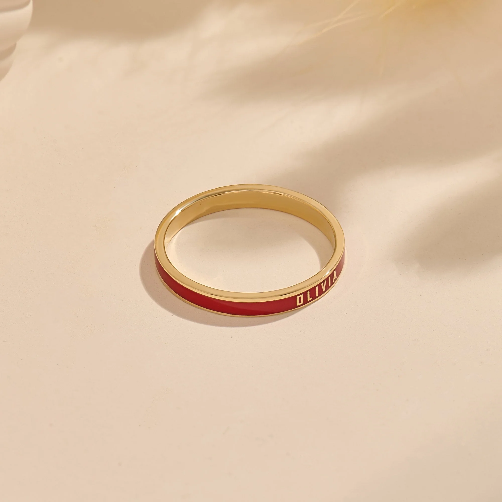 For Love- Exclusive Color Enamel Name Customized Ring - Image 7