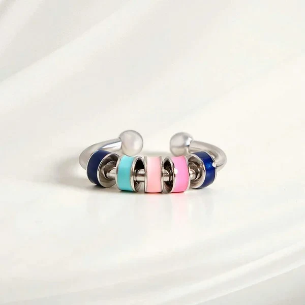 Anxiety Relieving Enamel Fidget Ring - Image 3