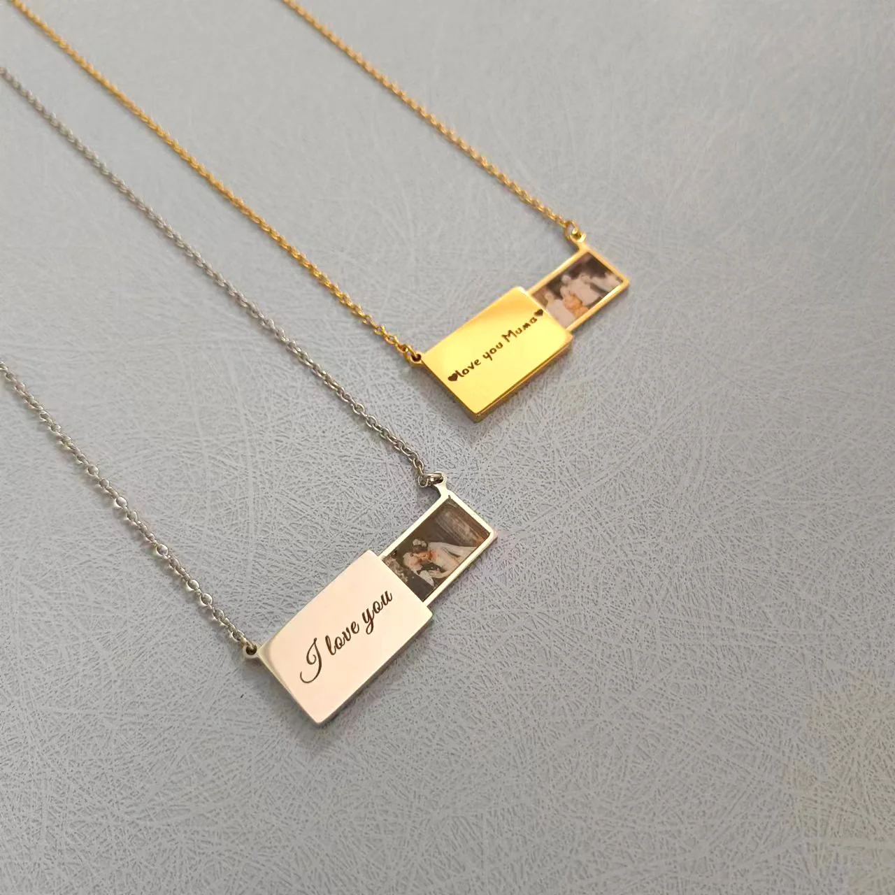 For Love - Personalized Envelope Locket Necklace - Image 6