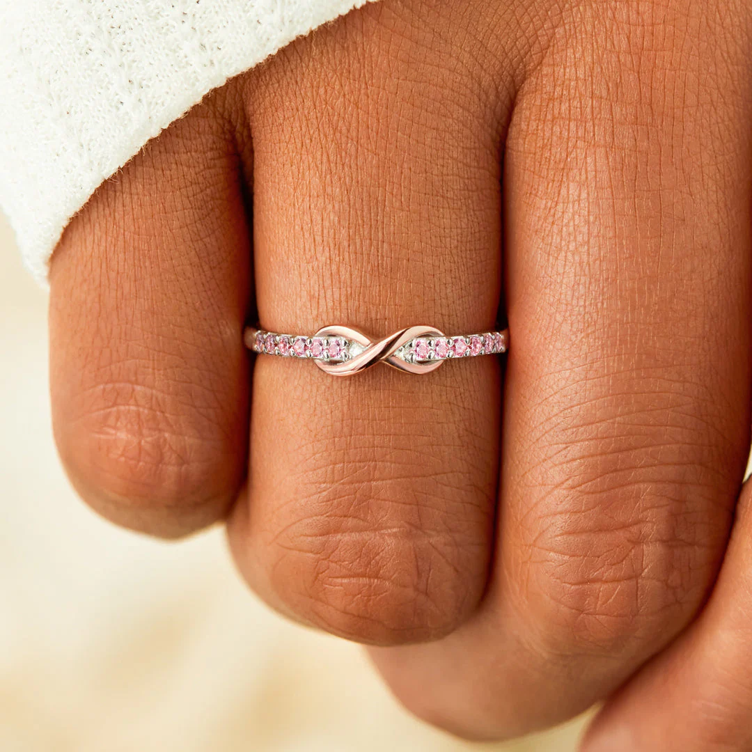 Everything Is Nothing With A Twist Infinity Band Ring - Image 2
