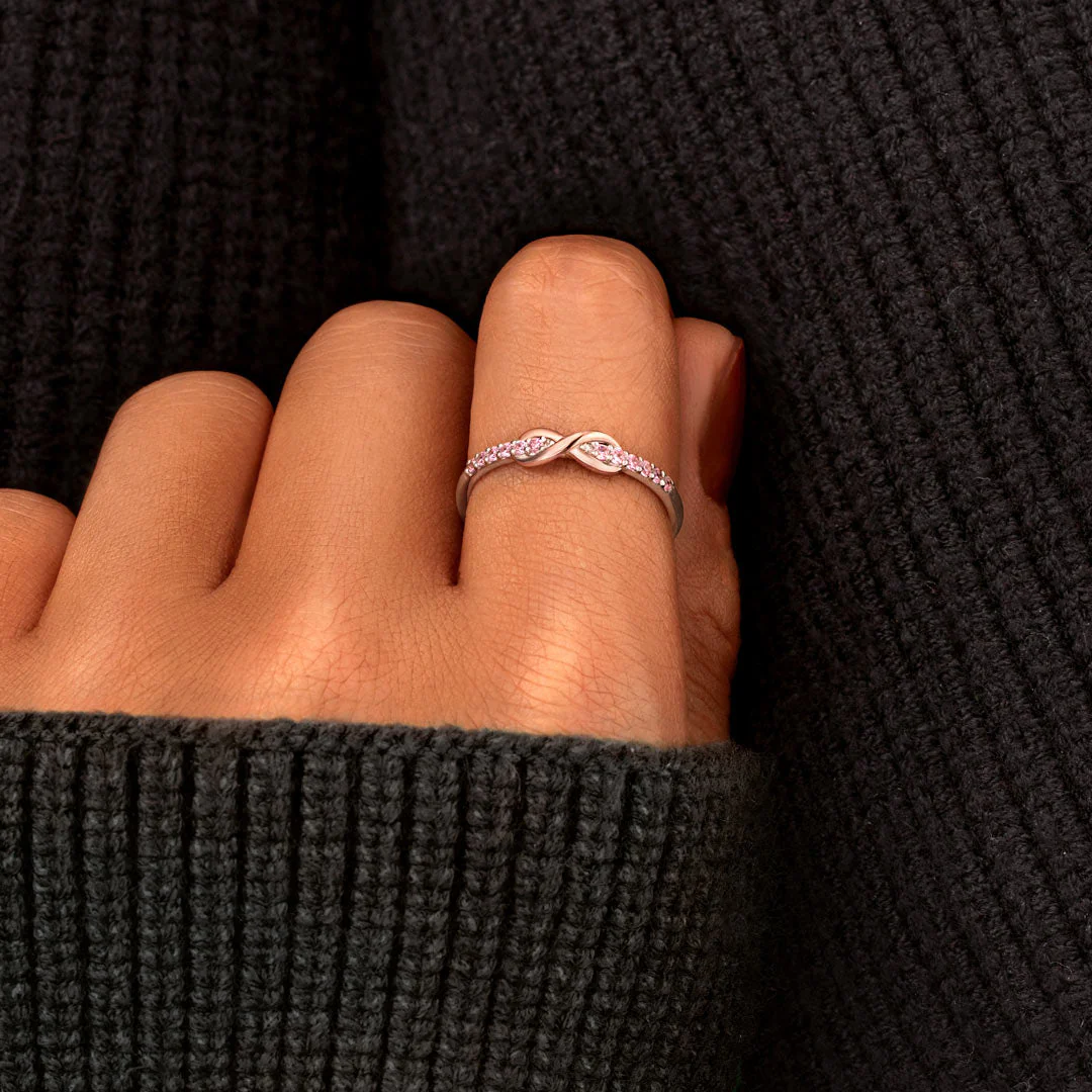 Everything Is Nothing With A Twist Infinity Band Ring - Image 3