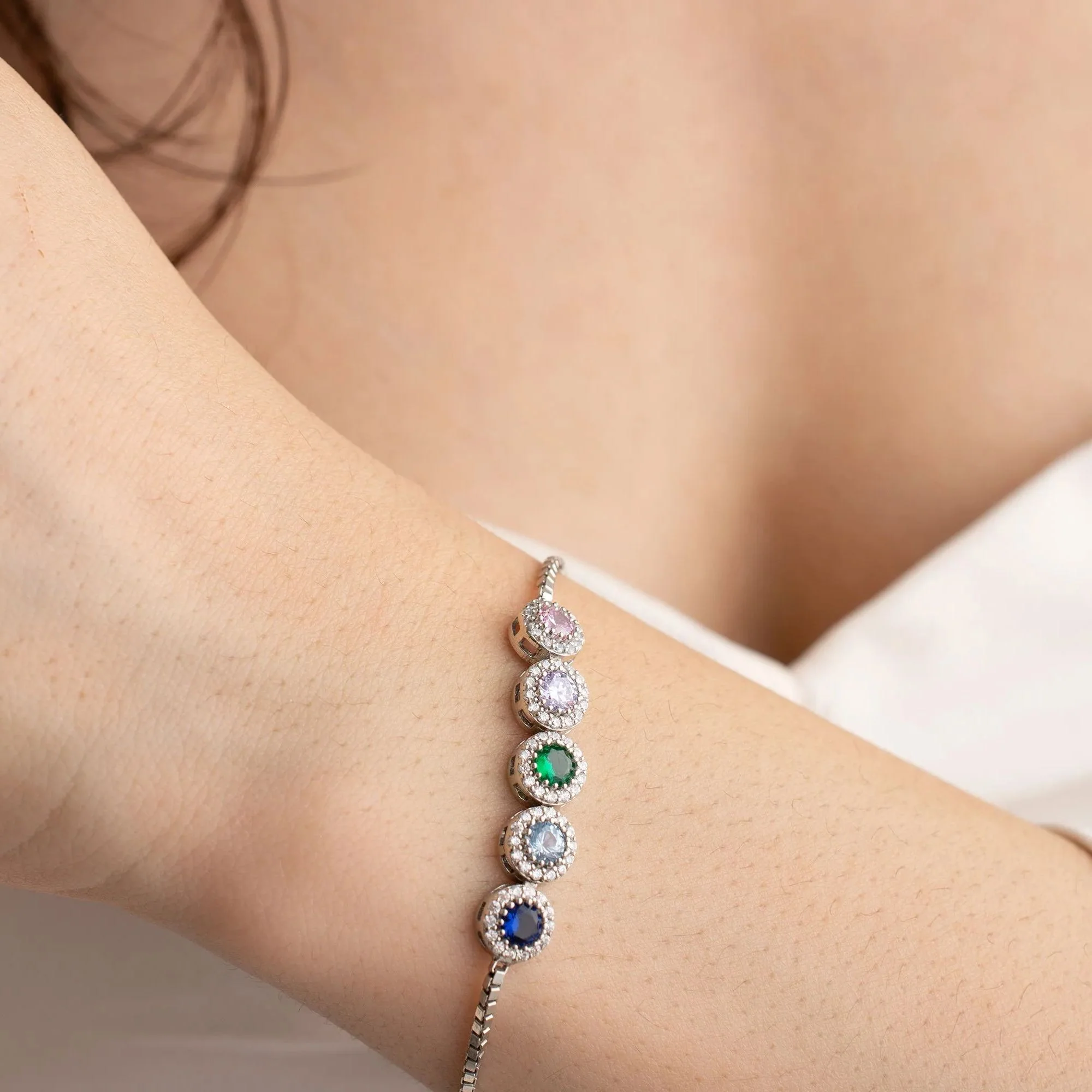 FOR LOVE -  FAMILY CUSTOM BIRTHSTONE  BRACELET - Image 3