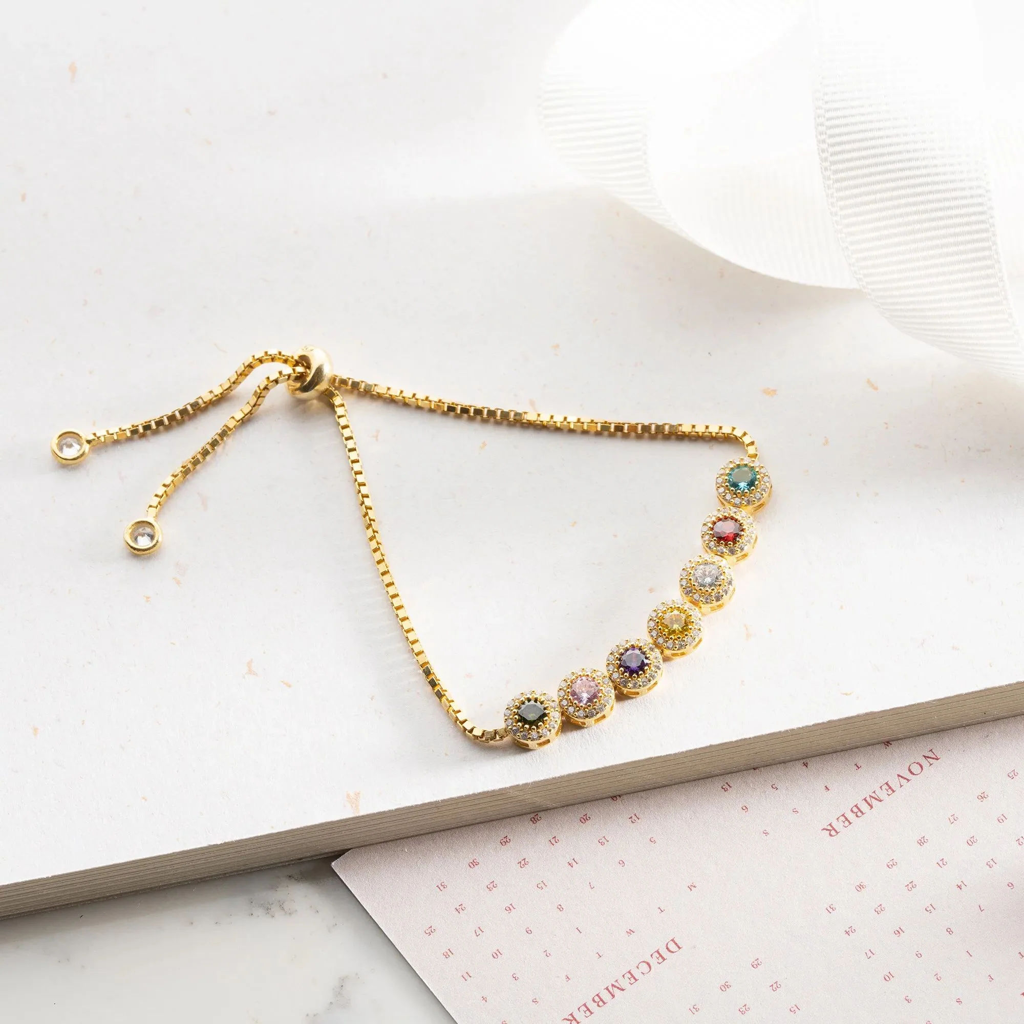 FOR LOVE -  FAMILY CUSTOM BIRTHSTONE  BRACELET - Image 7