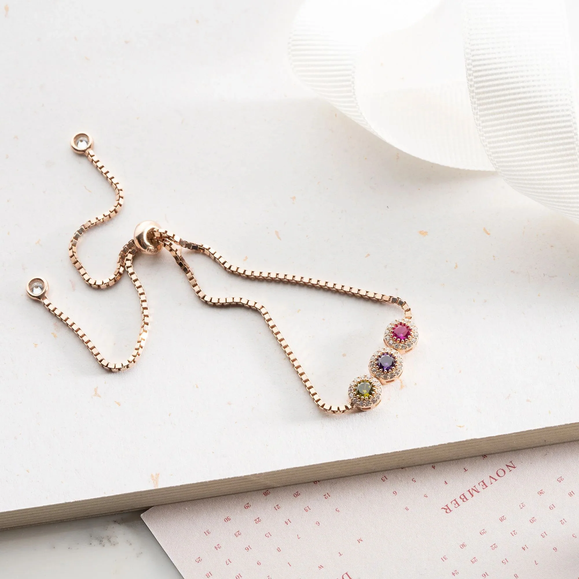 FOR LOVE -  FAMILY CUSTOM BIRTHSTONE  BRACELET - Image 9