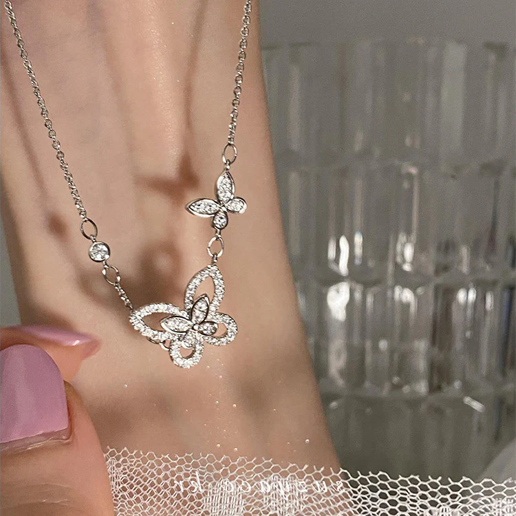 Hot Sale🎁Sparkling Fantasy Butterfly Necklace - Image 3