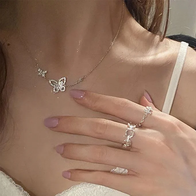 Hot Sale🎁Sparkling Fantasy Butterfly Necklace - Image 5