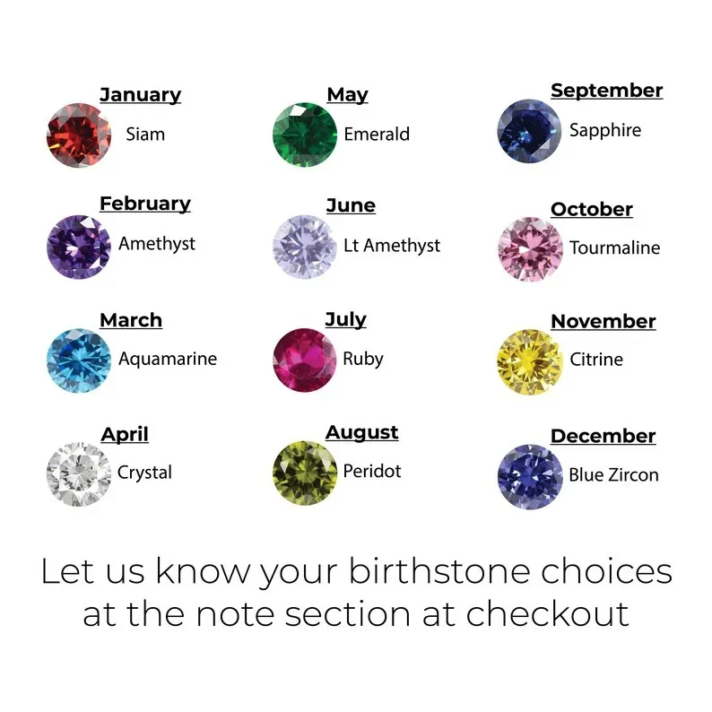 Multi Birthstone Floral Ring Set - Image 10
