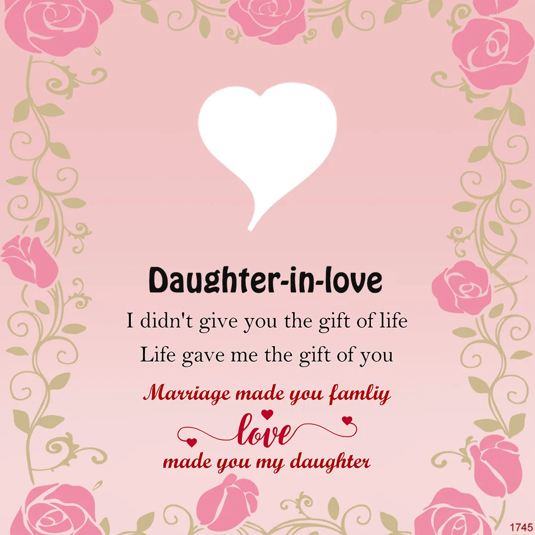 For Daughter-in-Law - Marriage Made You Family Love Made You My Daughter Bangle Bracelet - Image 13