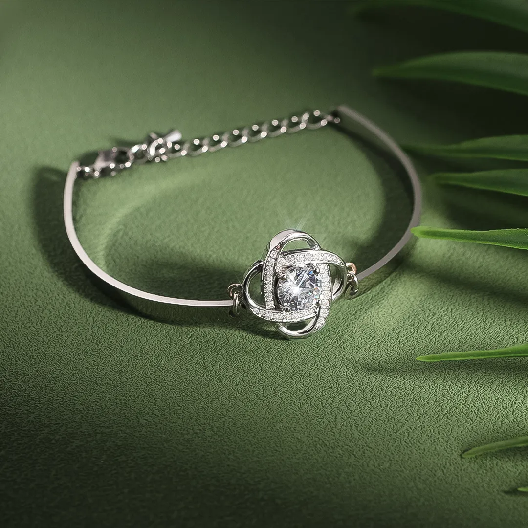 FOR FRIEND - I LOVE YOU DIAMOND KNOT BRACELET - Image 3