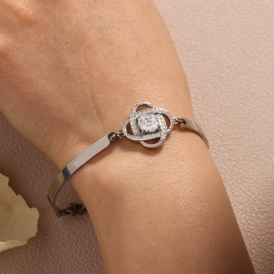 FOR FRIEND - I LOVE YOU DIAMOND KNOT BRACELET - Image 6