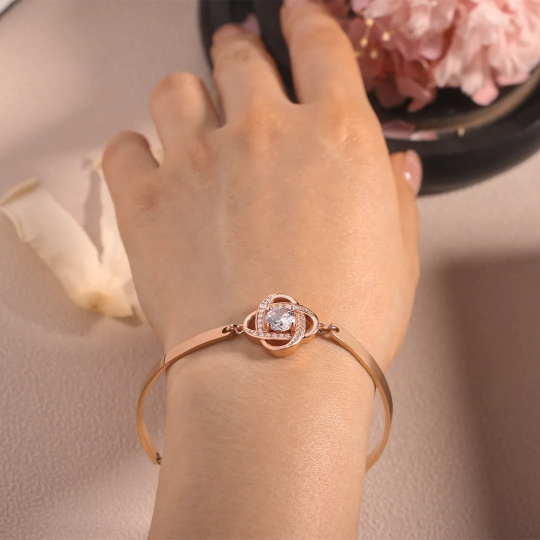 FOR FRIEND - I LOVE YOU DIAMOND KNOT BRACELET - Image 7