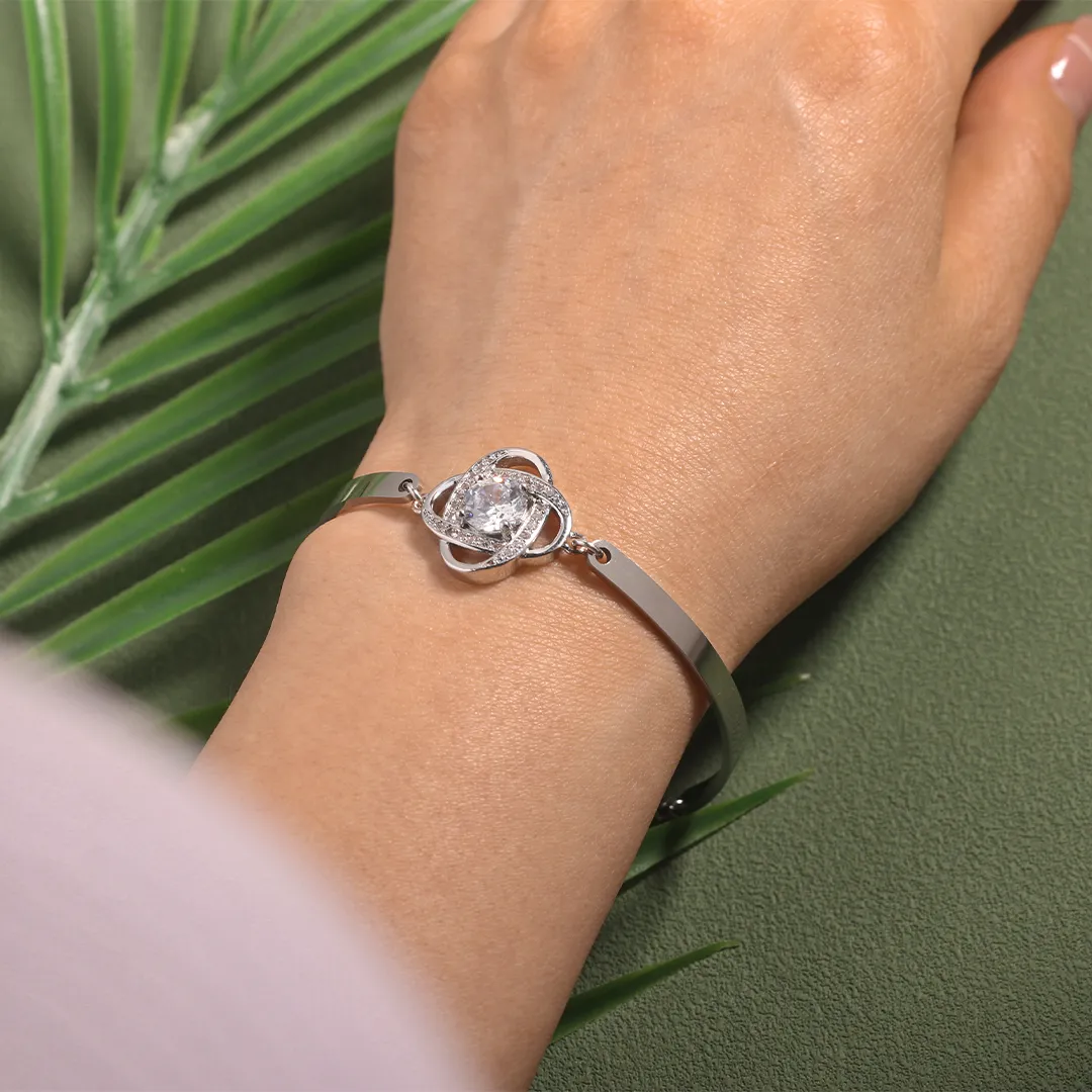 FOR FRIEND - I LOVE YOU DIAMOND KNOT BRACELET - Image 8