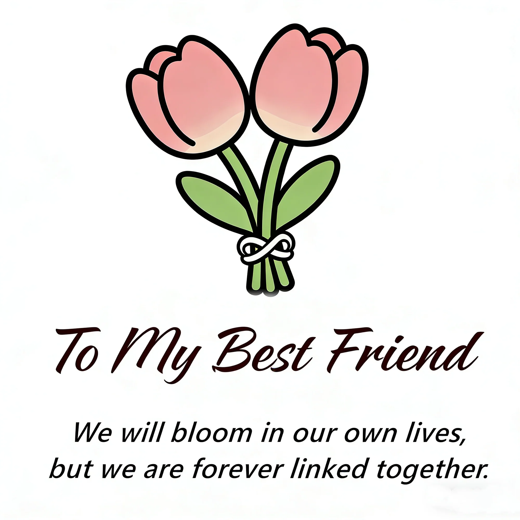For Friend- We Will Bloom In Our Own Lives Birthstones Tulip Ring - Image 10