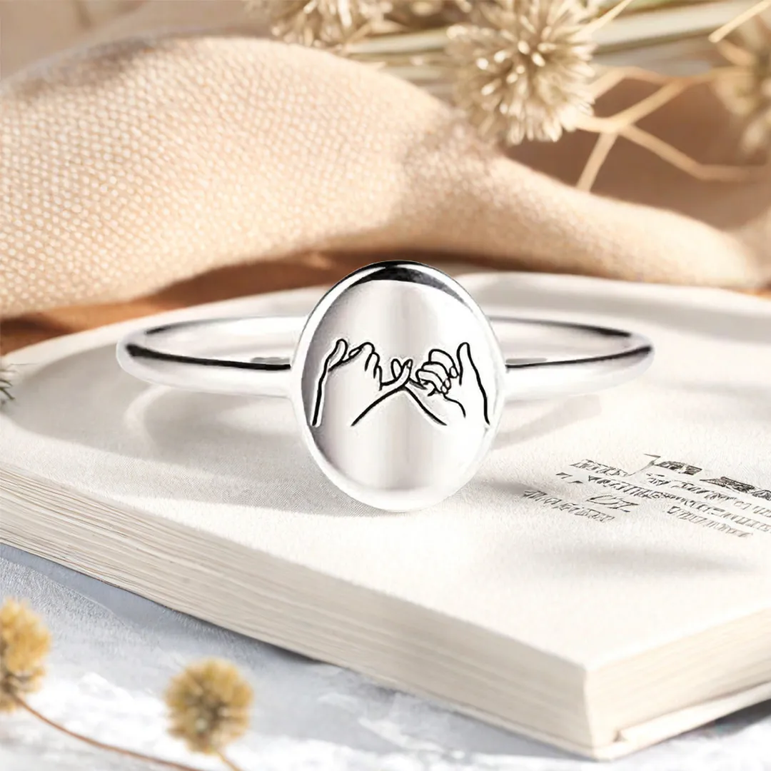 FOR FRIEND -YOU ARE MY FAVORITE BITCHES HOLDING HANDS RING - Image 9