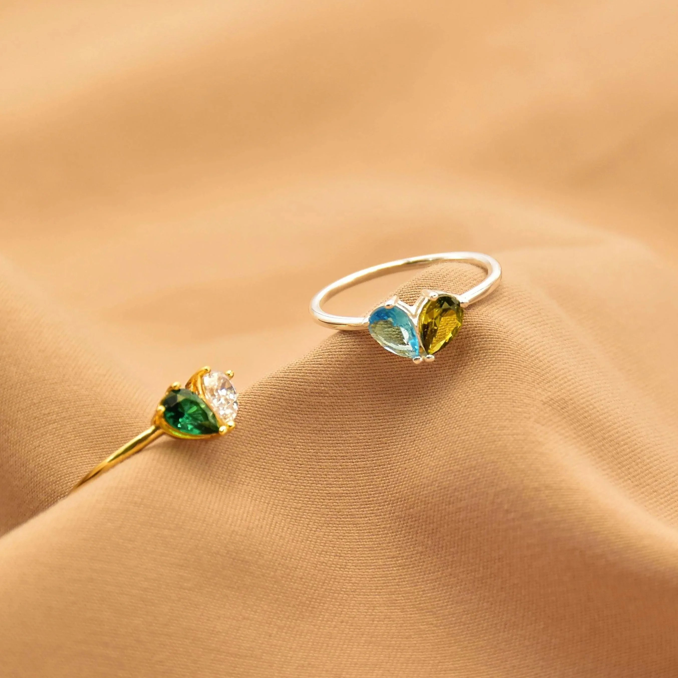 For Love - Custom Heart Birthstone Ring - Image 10