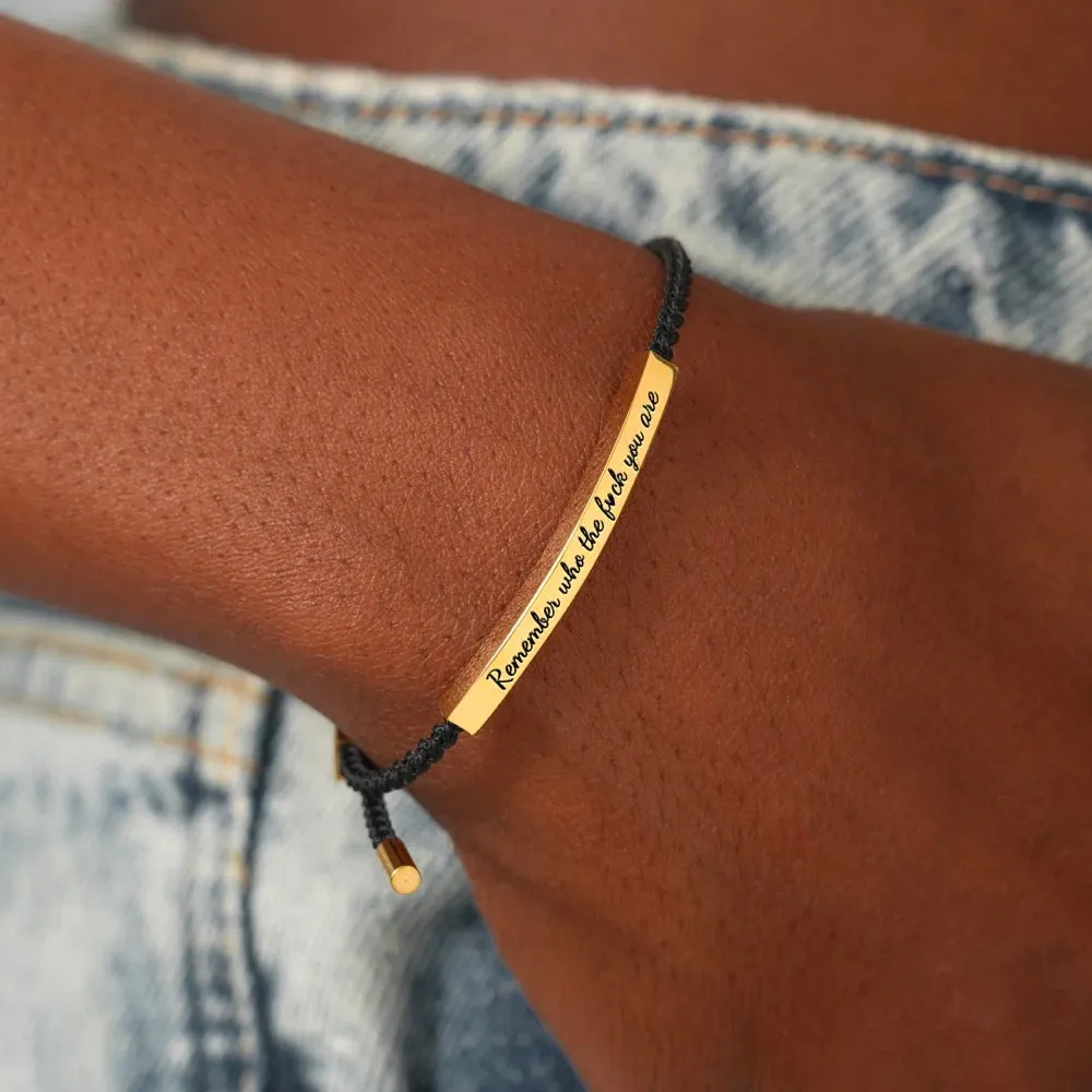 For My Son- Remember Who The Fuck You're Tube Bracelet - Image 3