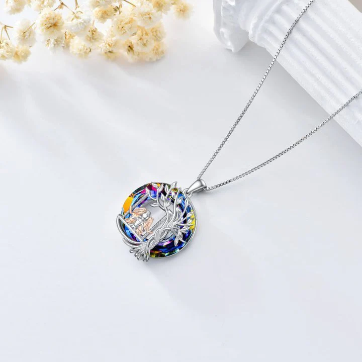 For Sister - S925 There's no greater gift than sisters Crystal Tree of Life Necklace - Image 5