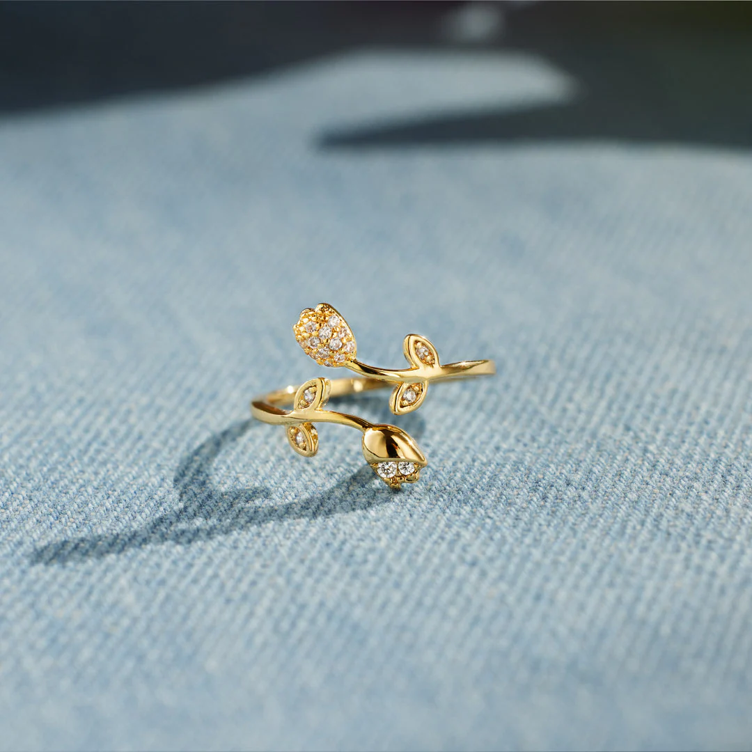 For Sisters Tulip Flower Ring - Image 6