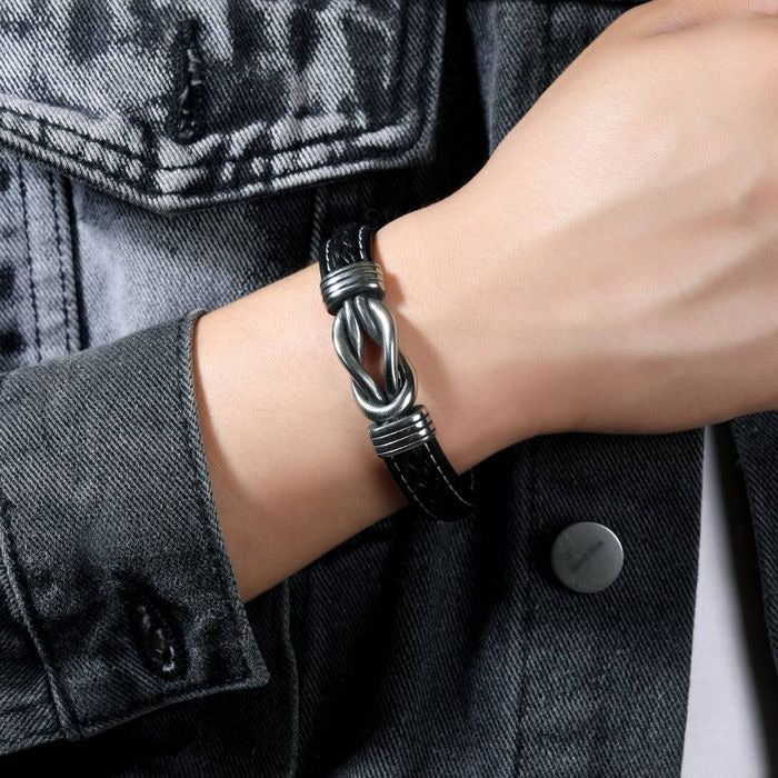 To My Man, I Love You Forever and Always Linked Bracelet - Image 3