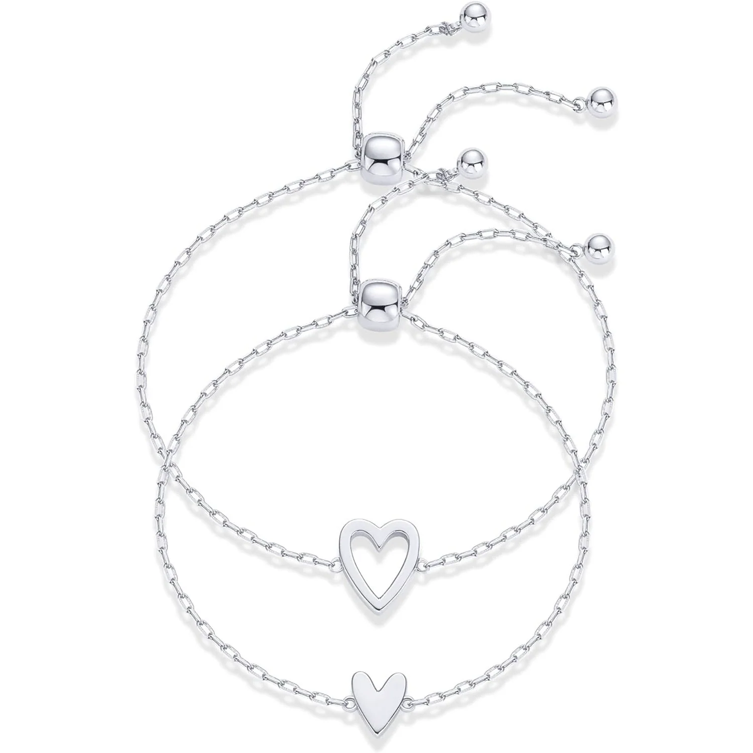 Mother & Daughter Forever Together Heart bracelet - Image 6