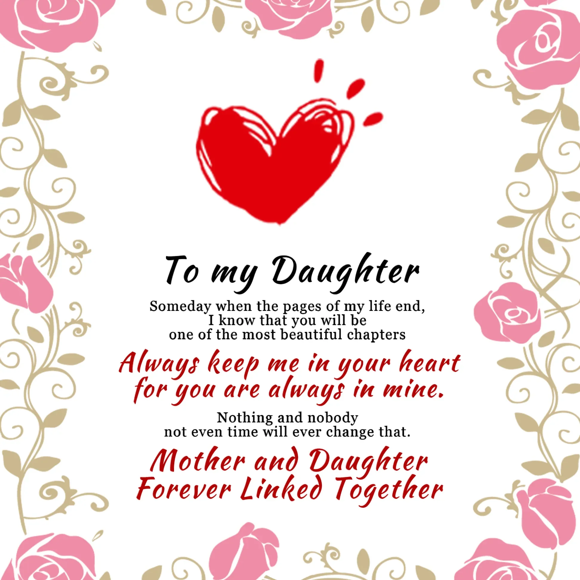 Mother & Daughter Forever Linked Together Double Heart Bracelet - Image 11