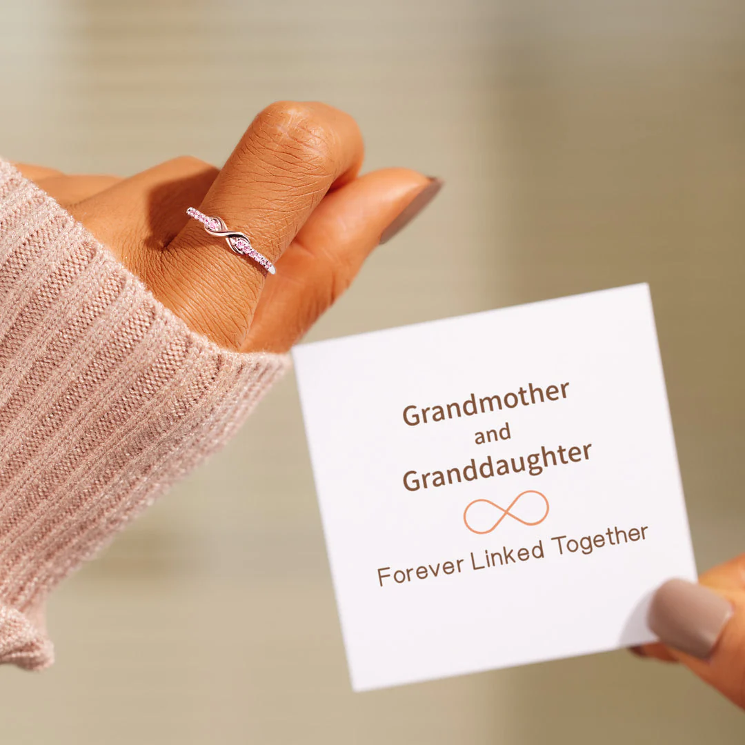 Grandmother & Granddaughter Forever Linked Together Ring - Image 3