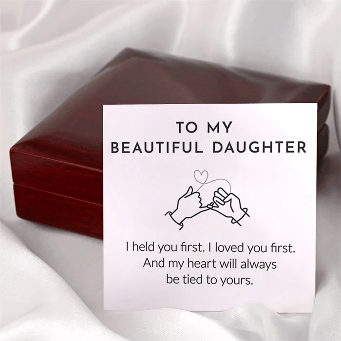 To My Beautiful Daughter - Forever Love Knot Sterling Silver Earring - Image 7