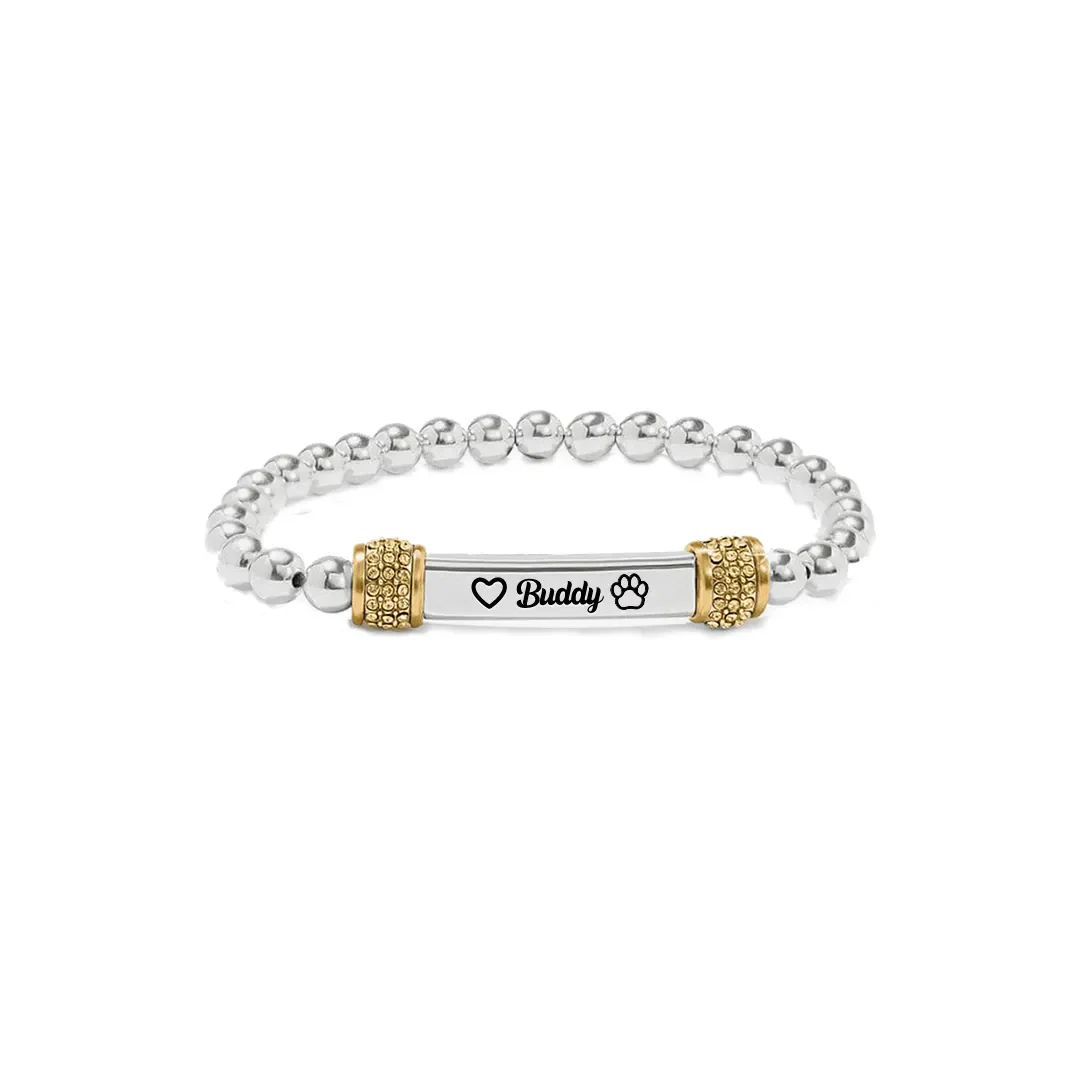FOR MEMORIAL - My Four-legged Angel is Always Near By Custom Name Bead Bracelet - Image 7