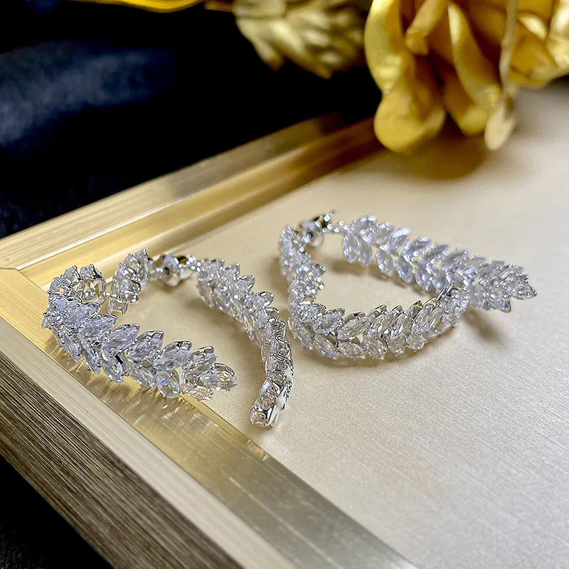French Crystal Love Earrings - Image 5