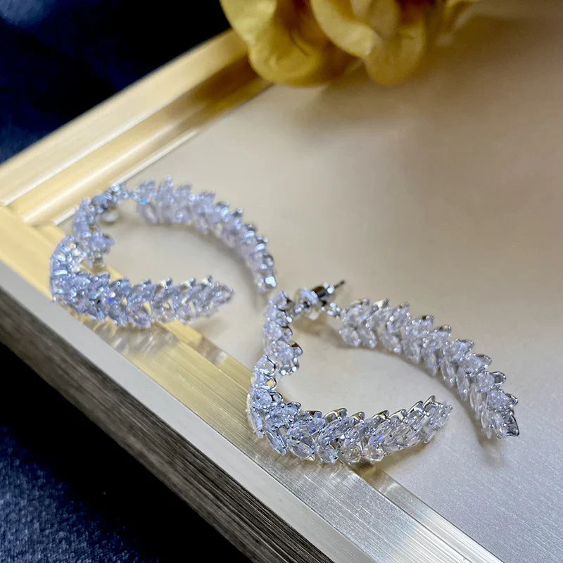 French Crystal Love Earrings - Image 6