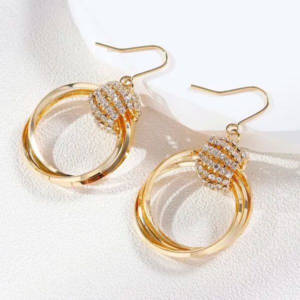 🌸Mother's Day Hot Sale✨FRENCH STYLE CRYSTAL HOOP EARRINGS - Image 3