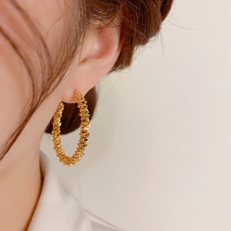 🌸French Style Hoop Earrings - Image 4