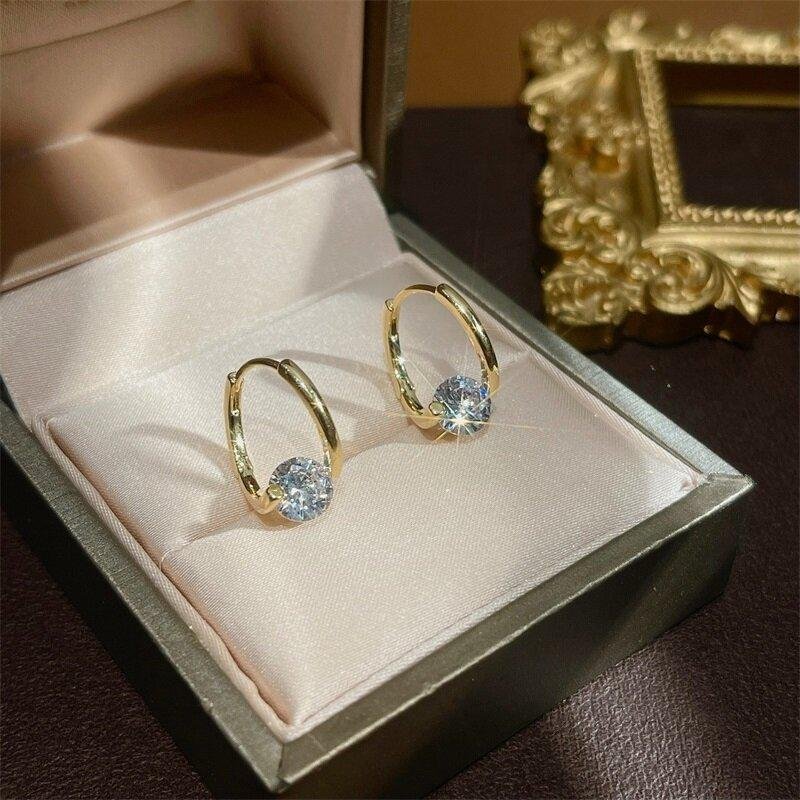 Hot Sale🎁French Style Minimalist Zircon Earrings - Image 4