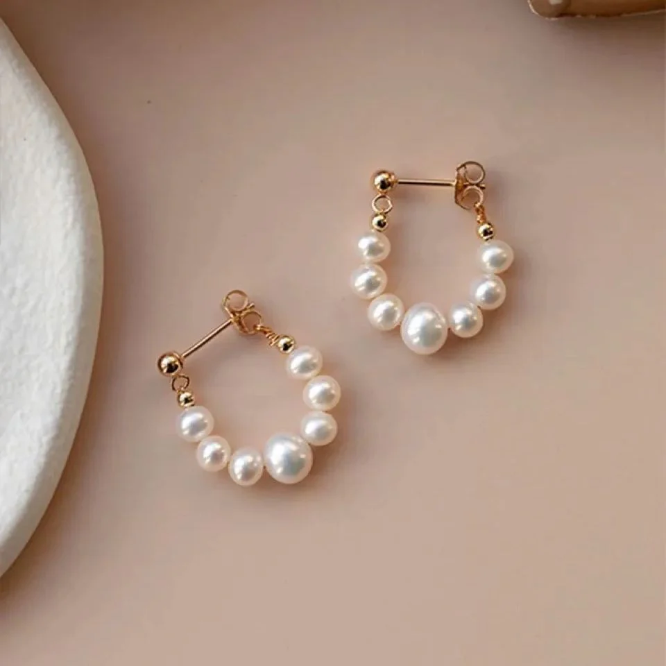 Hot Sale🎁Baroque Natural Freshwater Pearl Earrings - Image 3