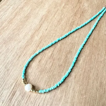 For Granddaughter - I am so proud of you freshwater pearl necklace - Image 12