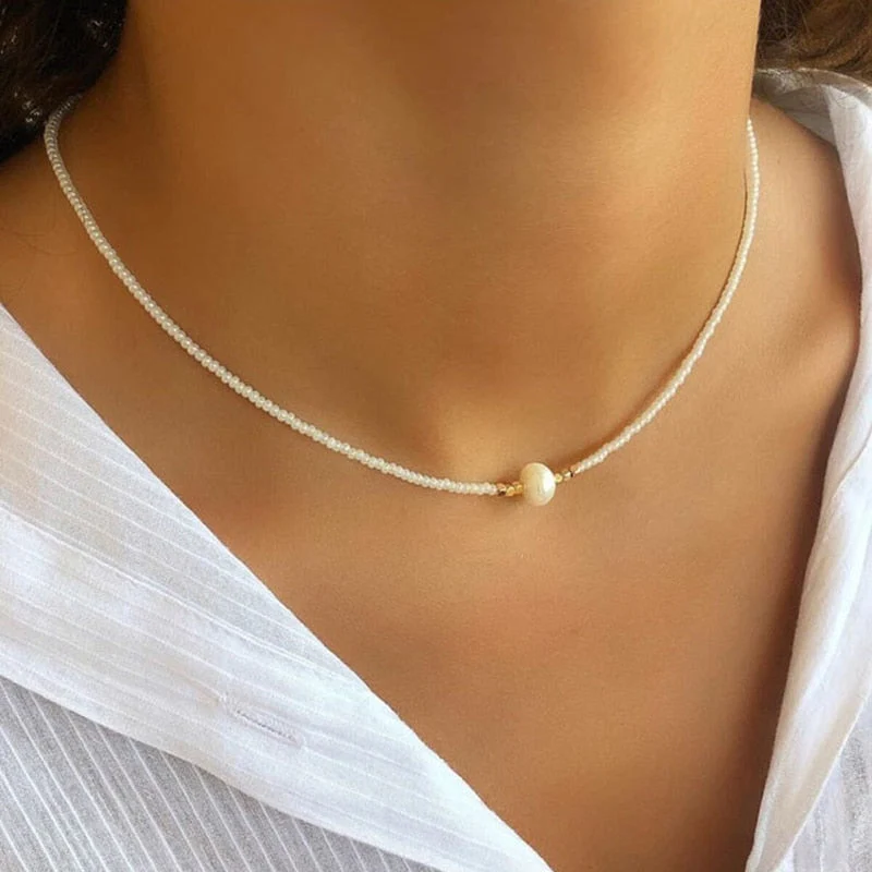 For Granddaughter - I am so proud of you freshwater pearl necklace - Image 7