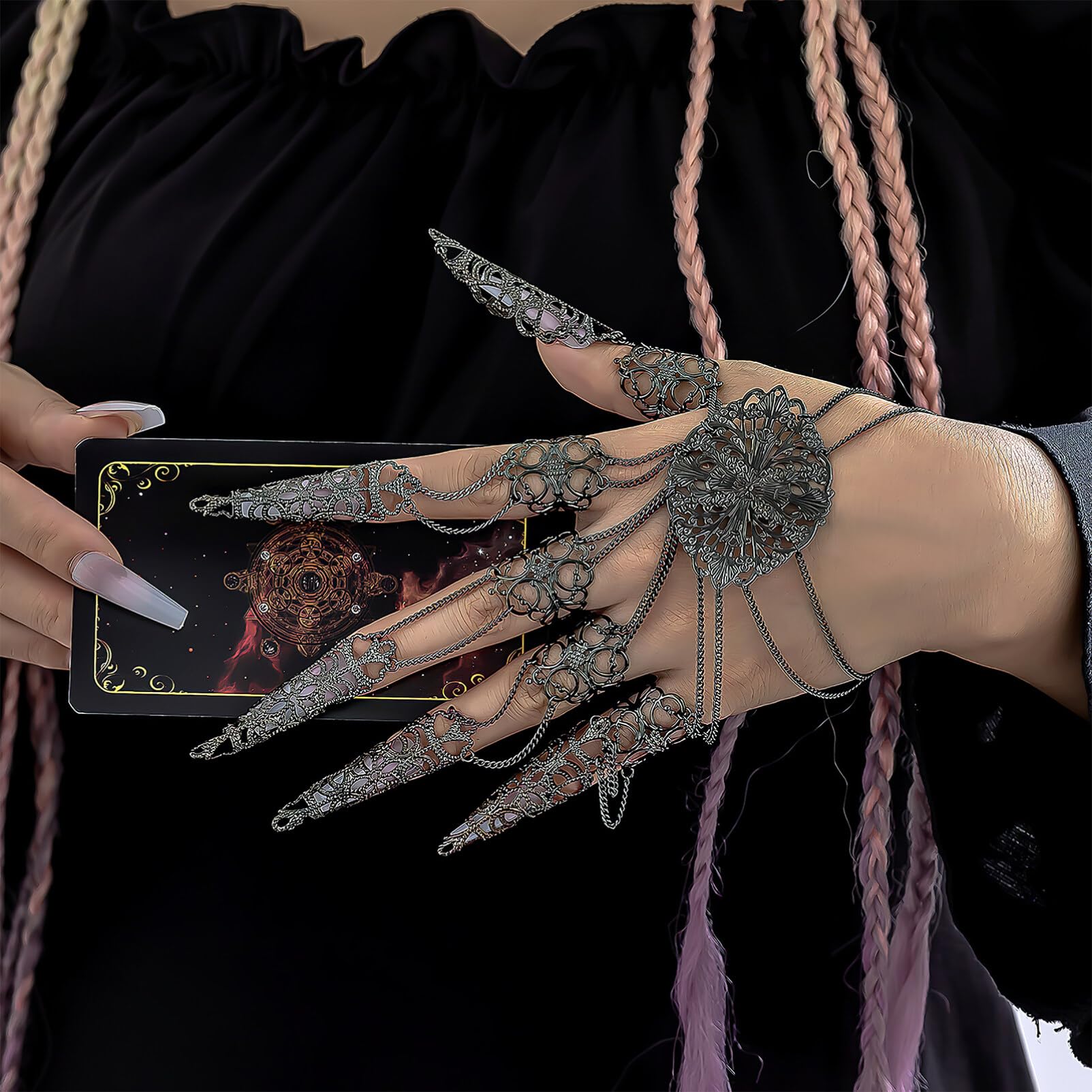 GOTHIC GLOVE METAL CUTOUT BRACELE - Image 7