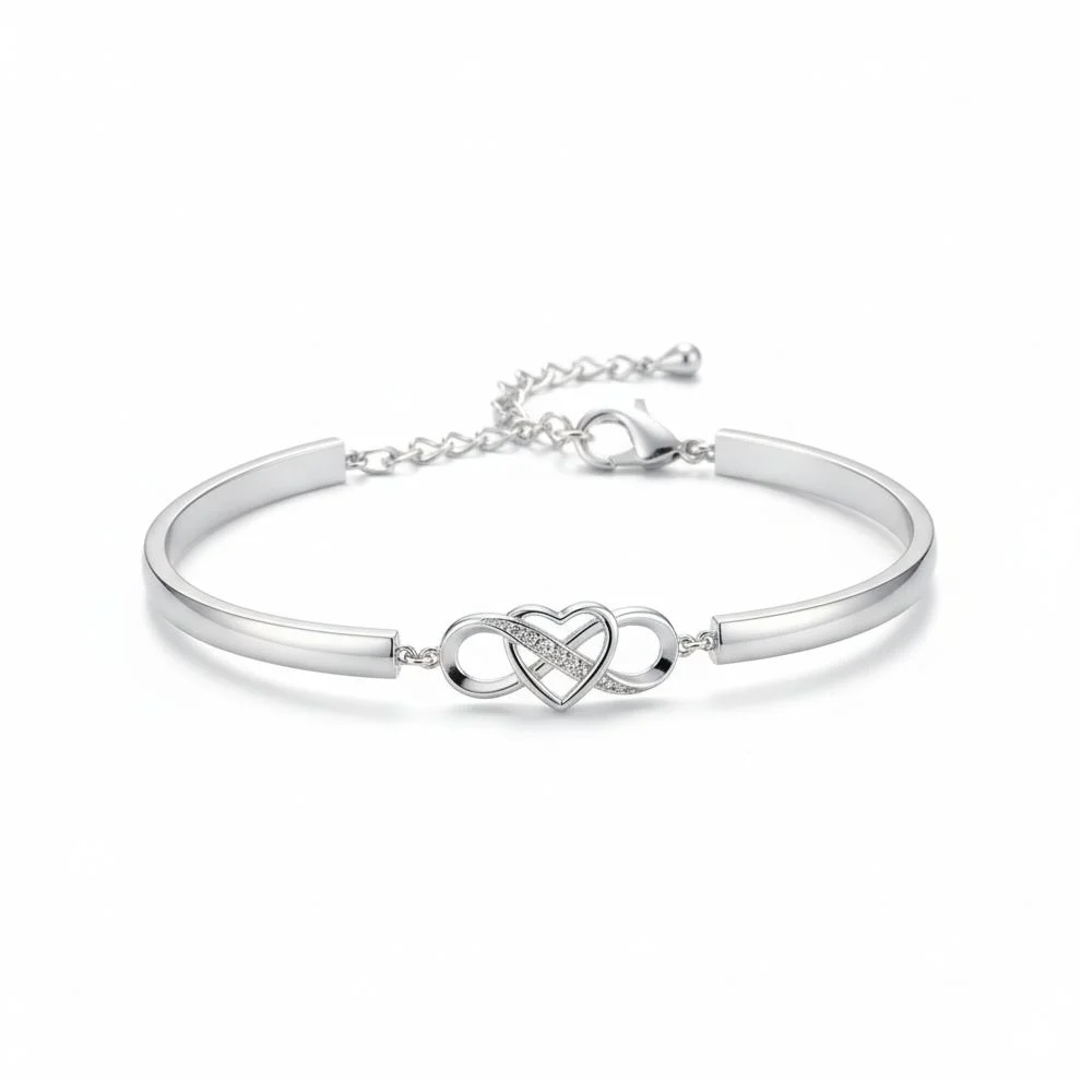 To My Granddaughter - Keep Me In Your Heart Infinity Bracelet - Image 3