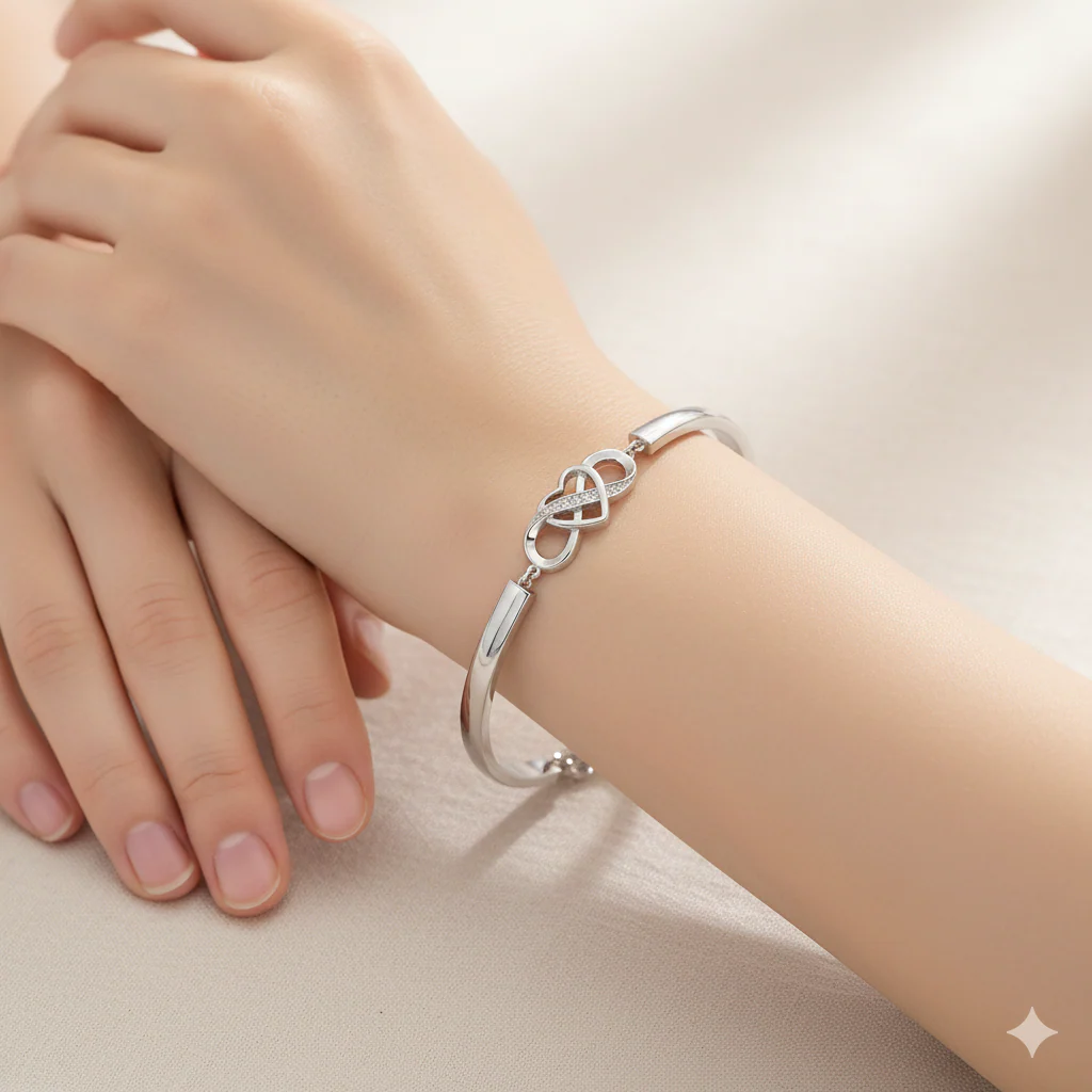To My Granddaughter - Keep Me In Your Heart Infinity Bracelet - Image 4