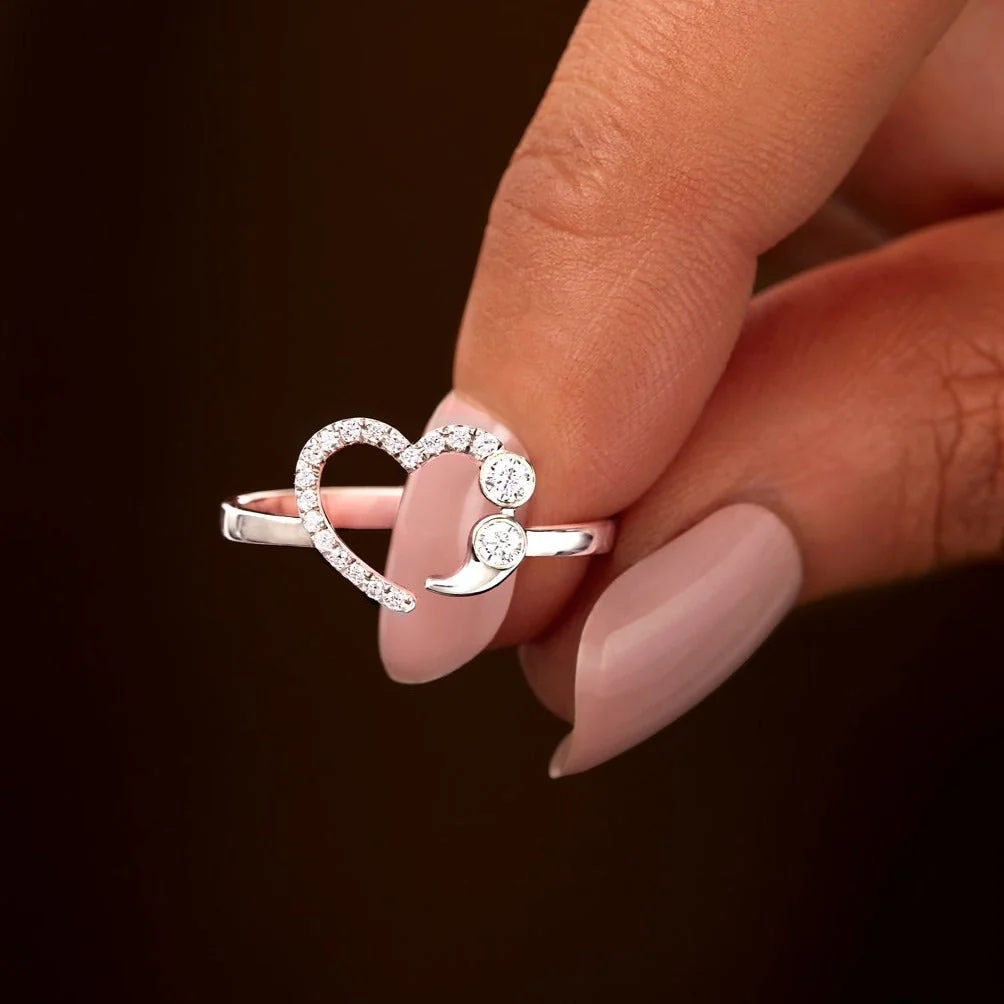 Granddaughter Never Give Up No Matter What Semicolon Ring - Image 6