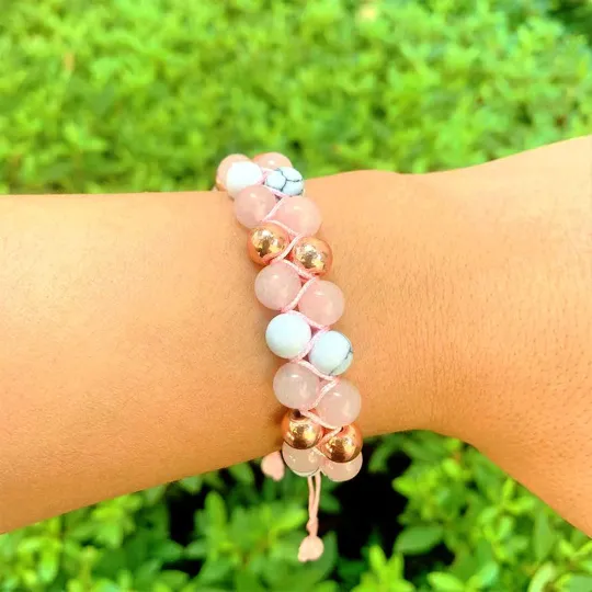 For Granddaughter- We Are Connected By Heart Crystal Bracelet - Image 2