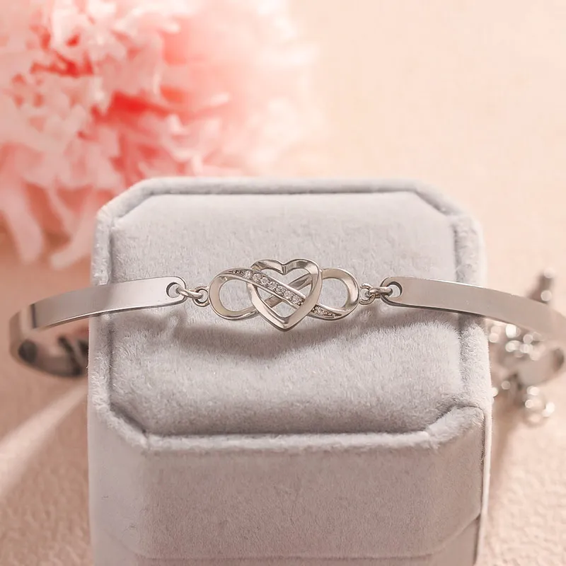 To My Granddaughter - Keep Me In Your Heart Infinity Bracelet - Image 2