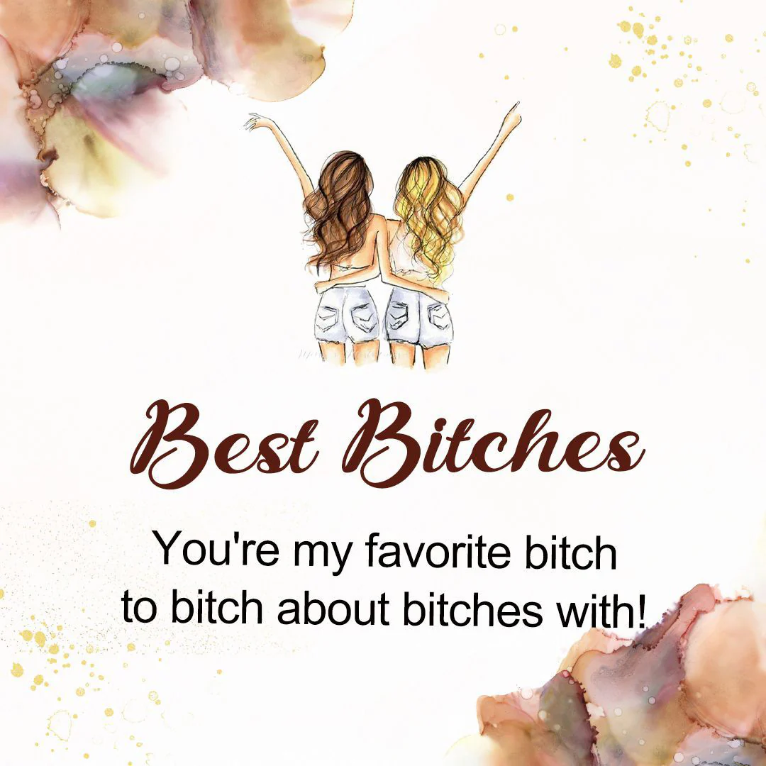 For Friend -You're My Favorite Bitch Heart Set Bracelet - Image 21