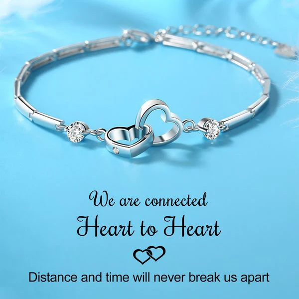 FOR LOVE - INTERLOCKING HEART BRACELET
