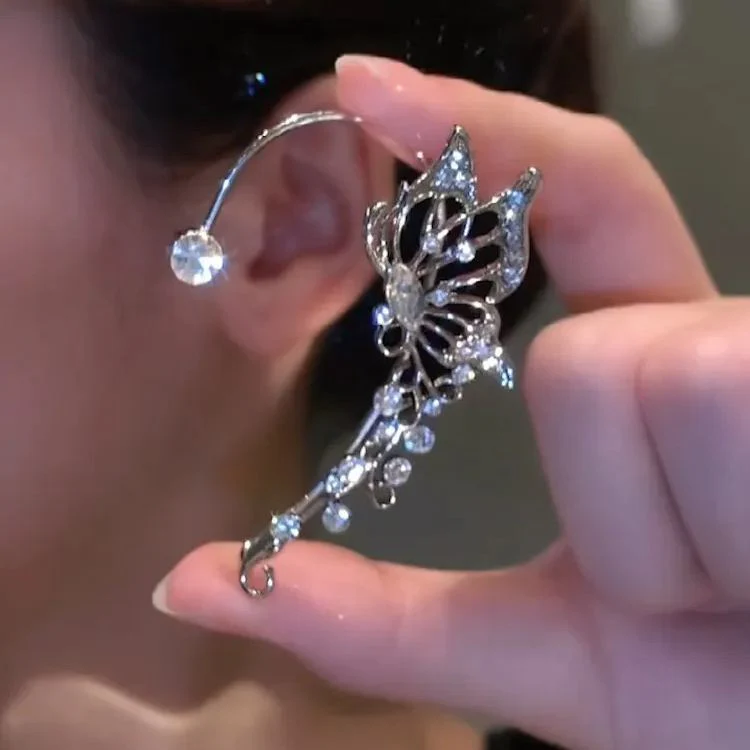 🌸2024 Spring Hot Sale✨HOLLOW BUTTERFLY STYLE ZIRCON EARRINGS - Image 3