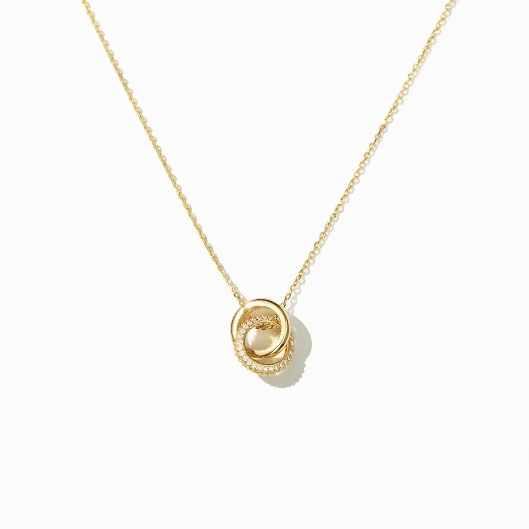925 Sterling Silver Mother & Daughter Bond That Links Us Together Interlocking Necklace - Image 8