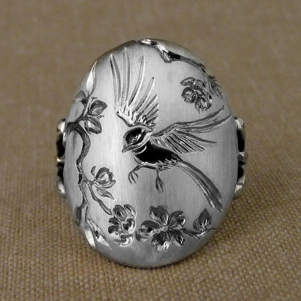 Hummingbird Flower Ring - Image 3