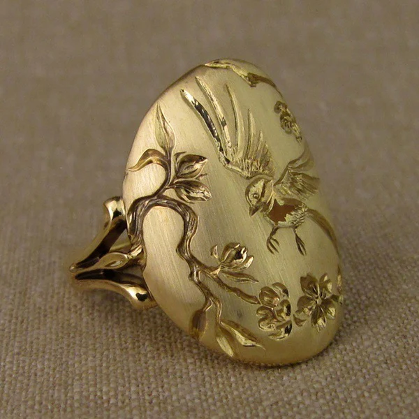 Hummingbird Flower Ring - Image 4