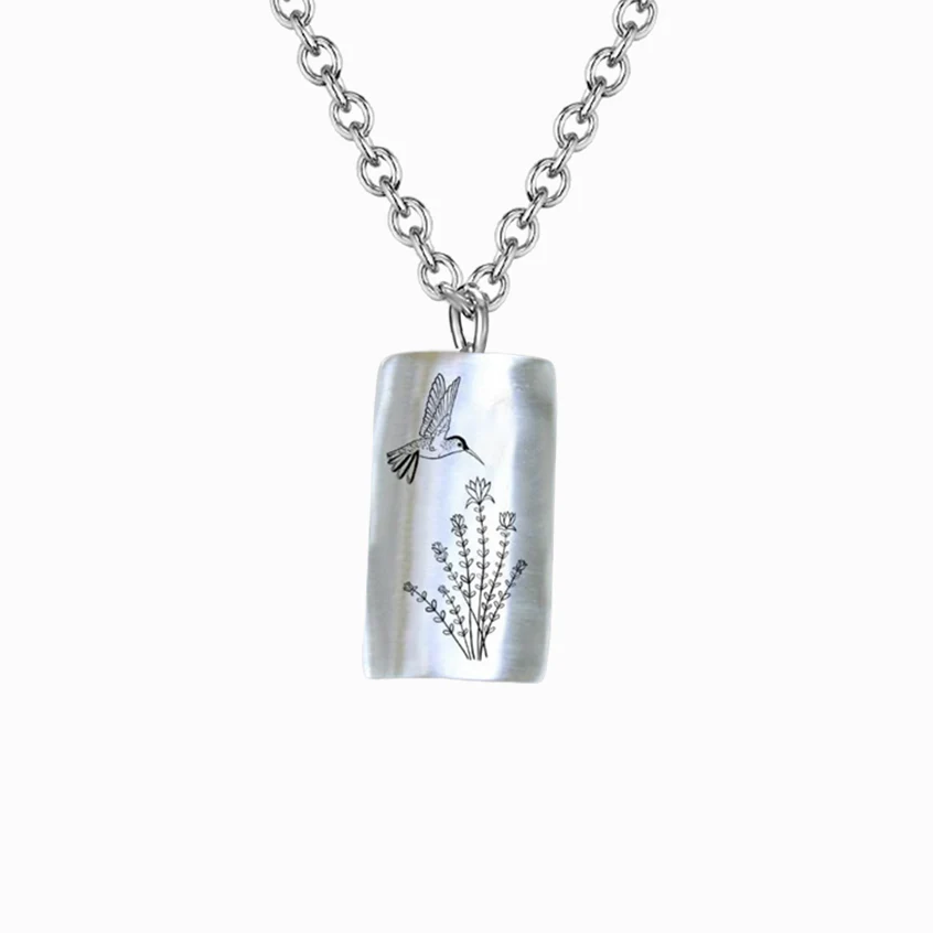 925 Sterling Silver Hummingbird Necklace - Gift For Animal Lover - Image 7