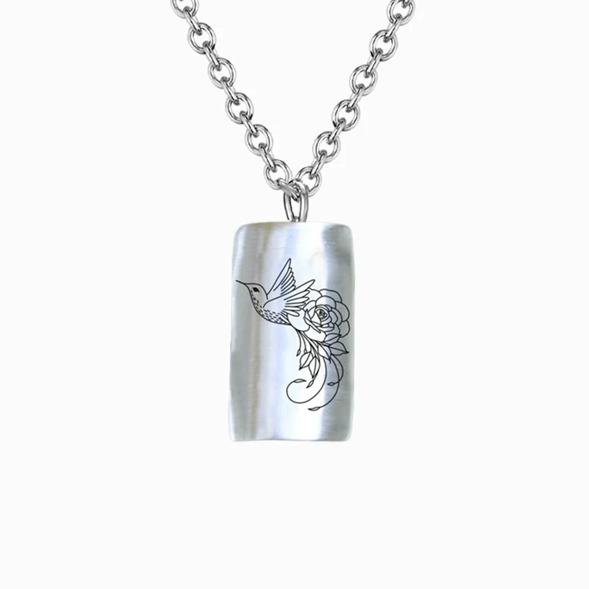925 Sterling Silver Hummingbird Necklace - Gift For Animal Lover - Image 9